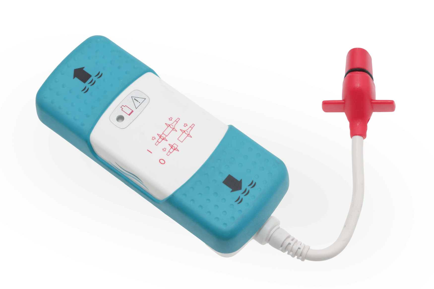 A piece of medical equipment manufactured from plastic.