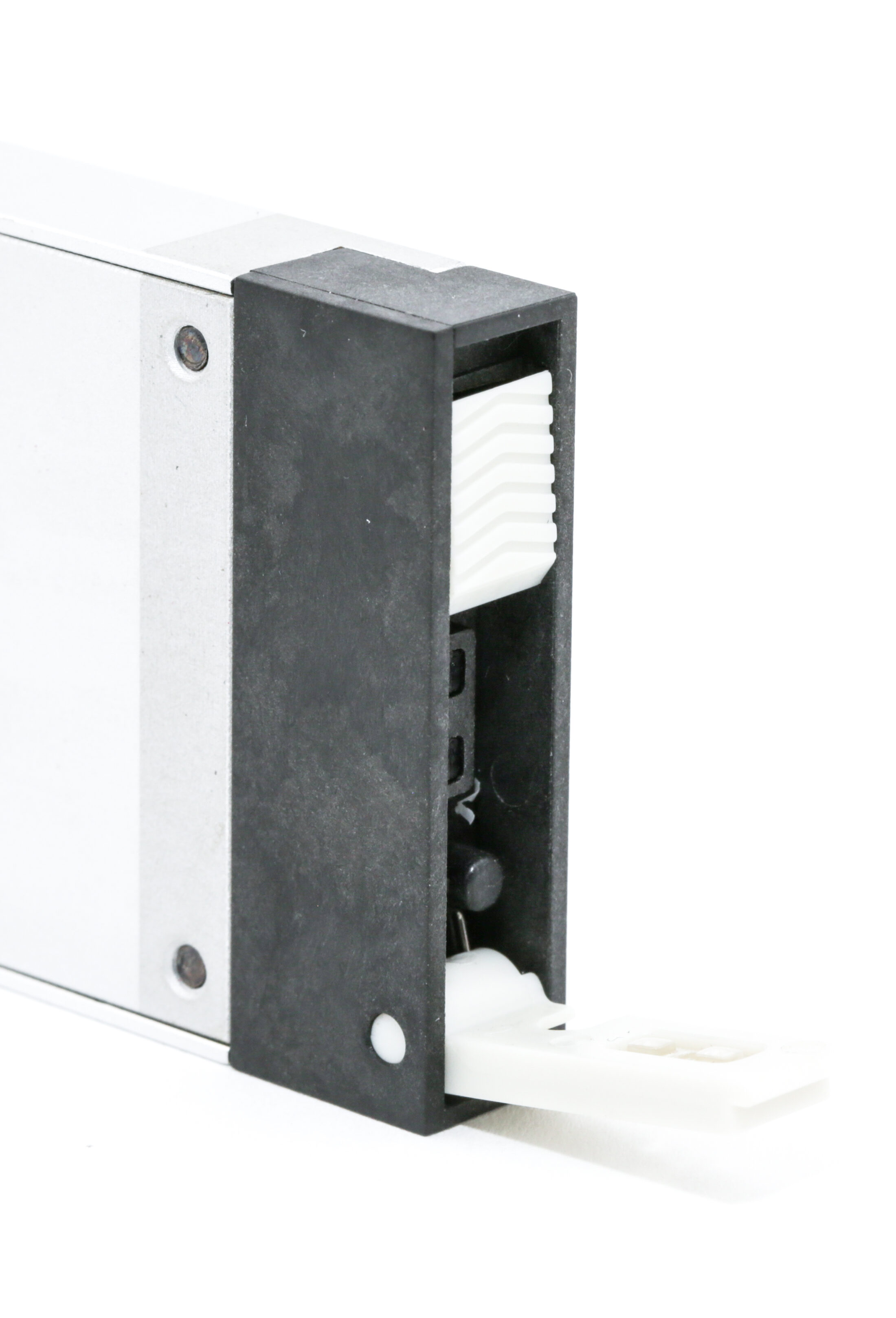 A server latch pull.